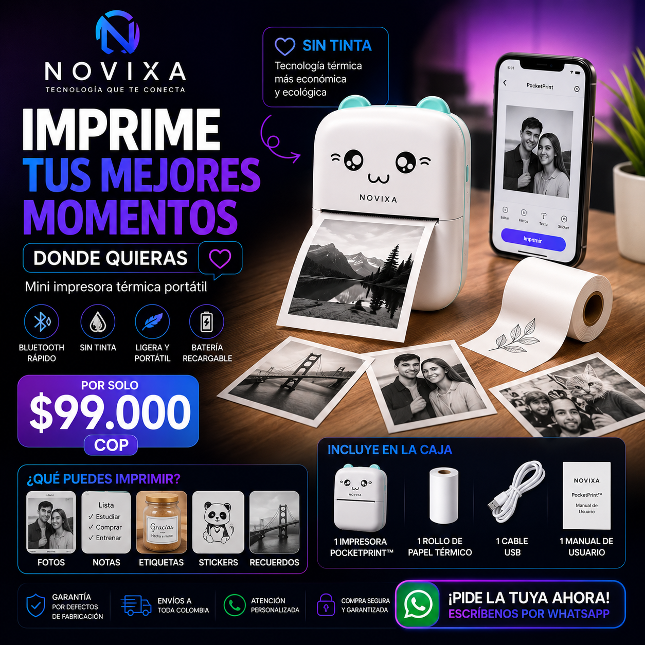 PocketPrint — Mini Impresora Térmica